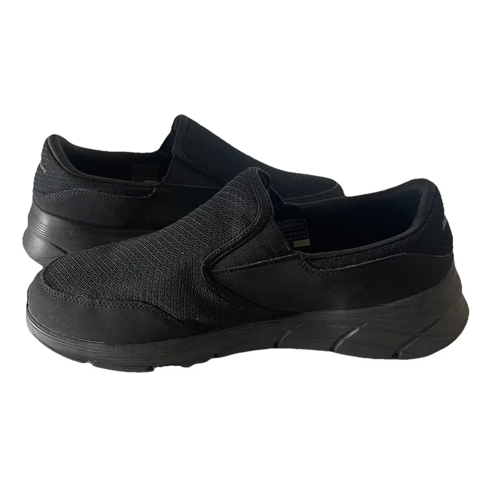 Skechers Equalizer 4.0 Men 10 Extra Wide 4E Black Slip On Shoes 232017WW Comfort